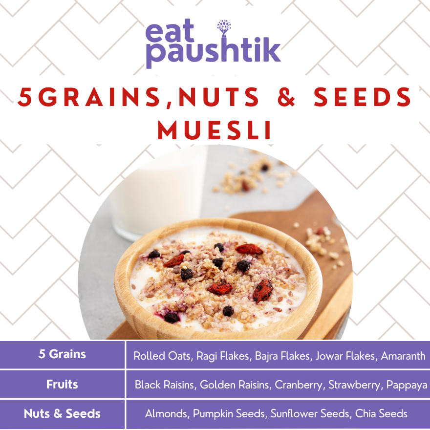 Homemade Multi Grain Breakfast Muesli